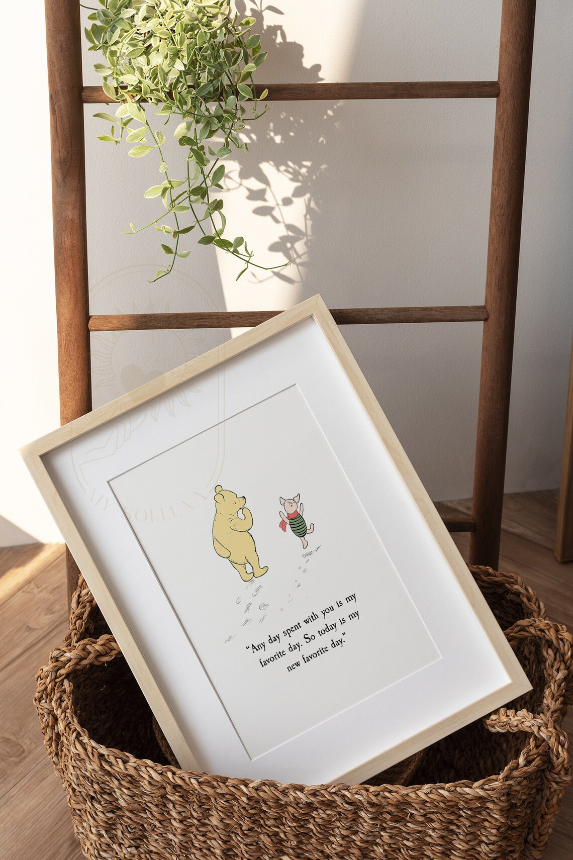 Any Day Spent With You, Winnie The Pooh Quote Art Print - Image 2