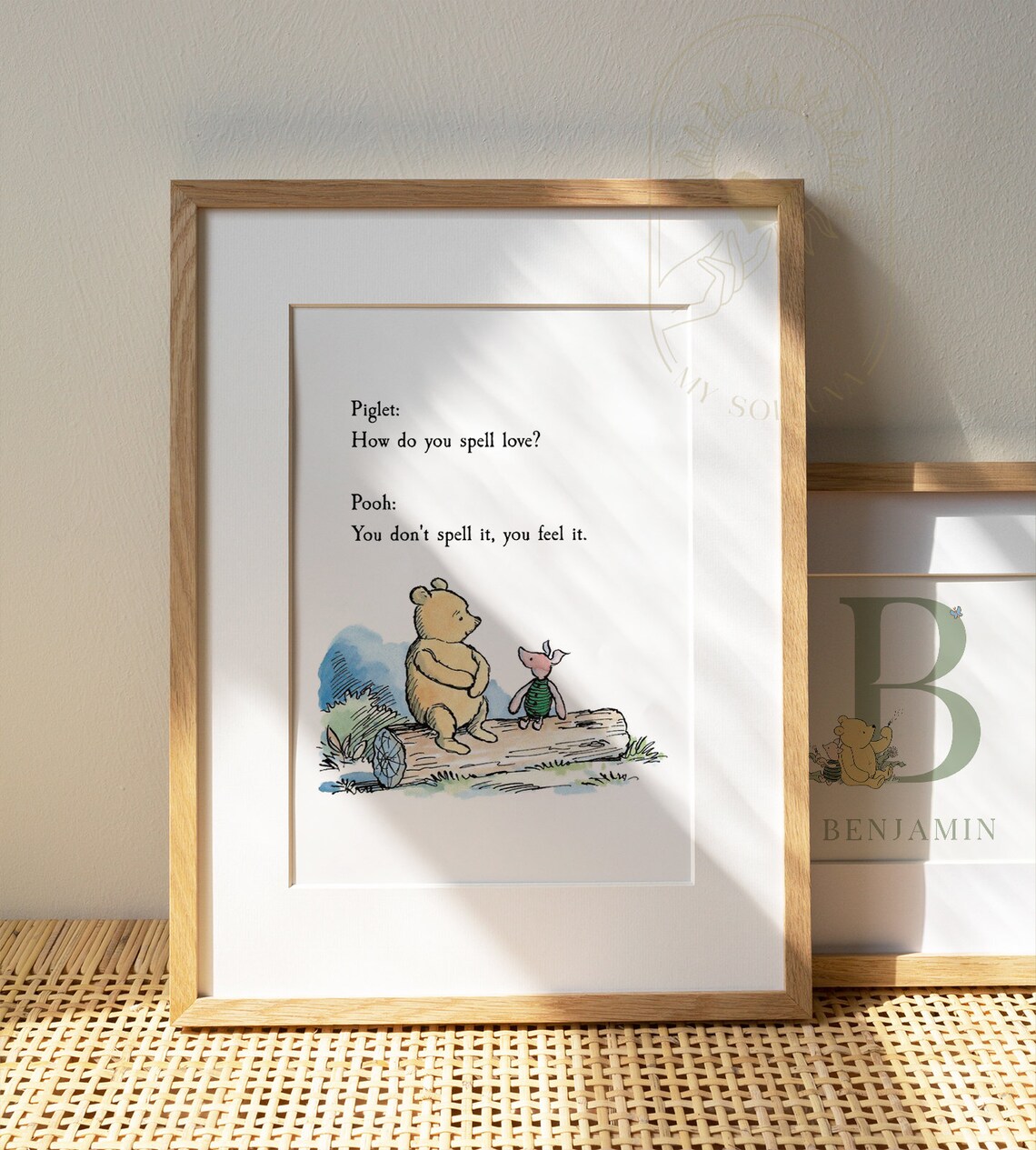 Winnie The Pooh Quote Vintage Nursery Art Print - Image 4