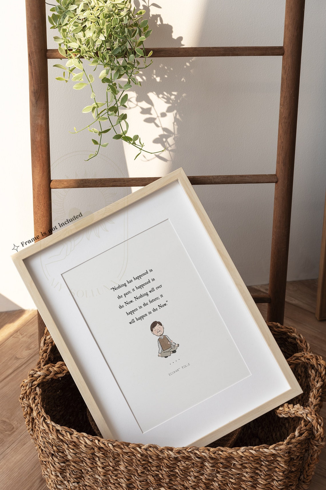 Eckhart Tolle Nothing Happened in the Past Happened in the Now Poster - Image 2