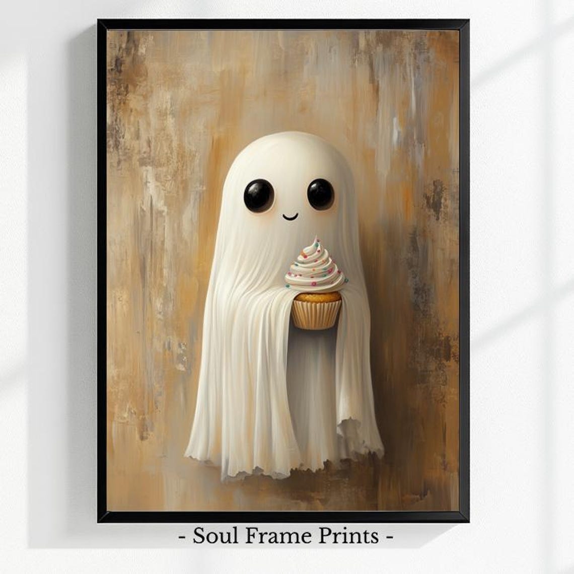 Wall Art Halloween Dessert Illustration Spooky Cute Kitchen Fall Holiday Party Decor Whimsical Artwork 548