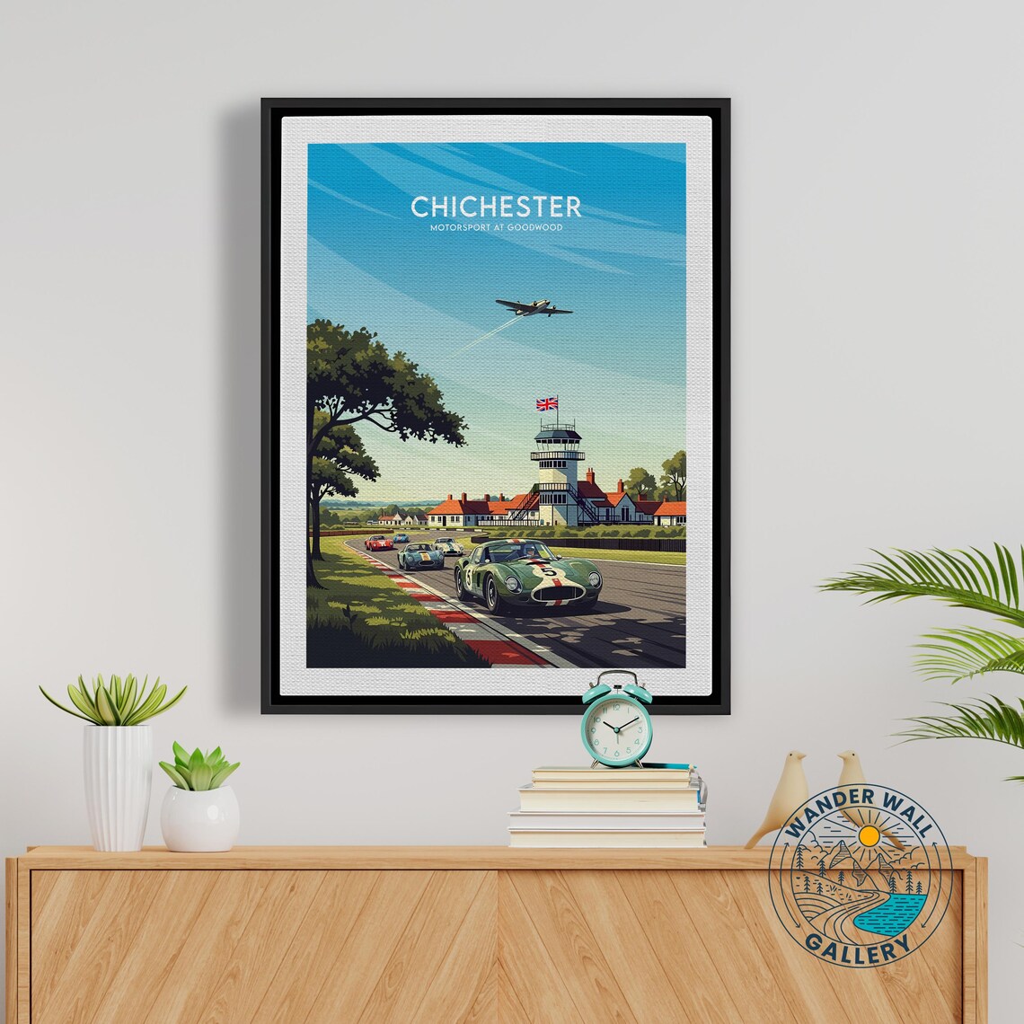 Chichester Motorsport at Goodwood Classic Racing Circuit Retro Poster - Image 5