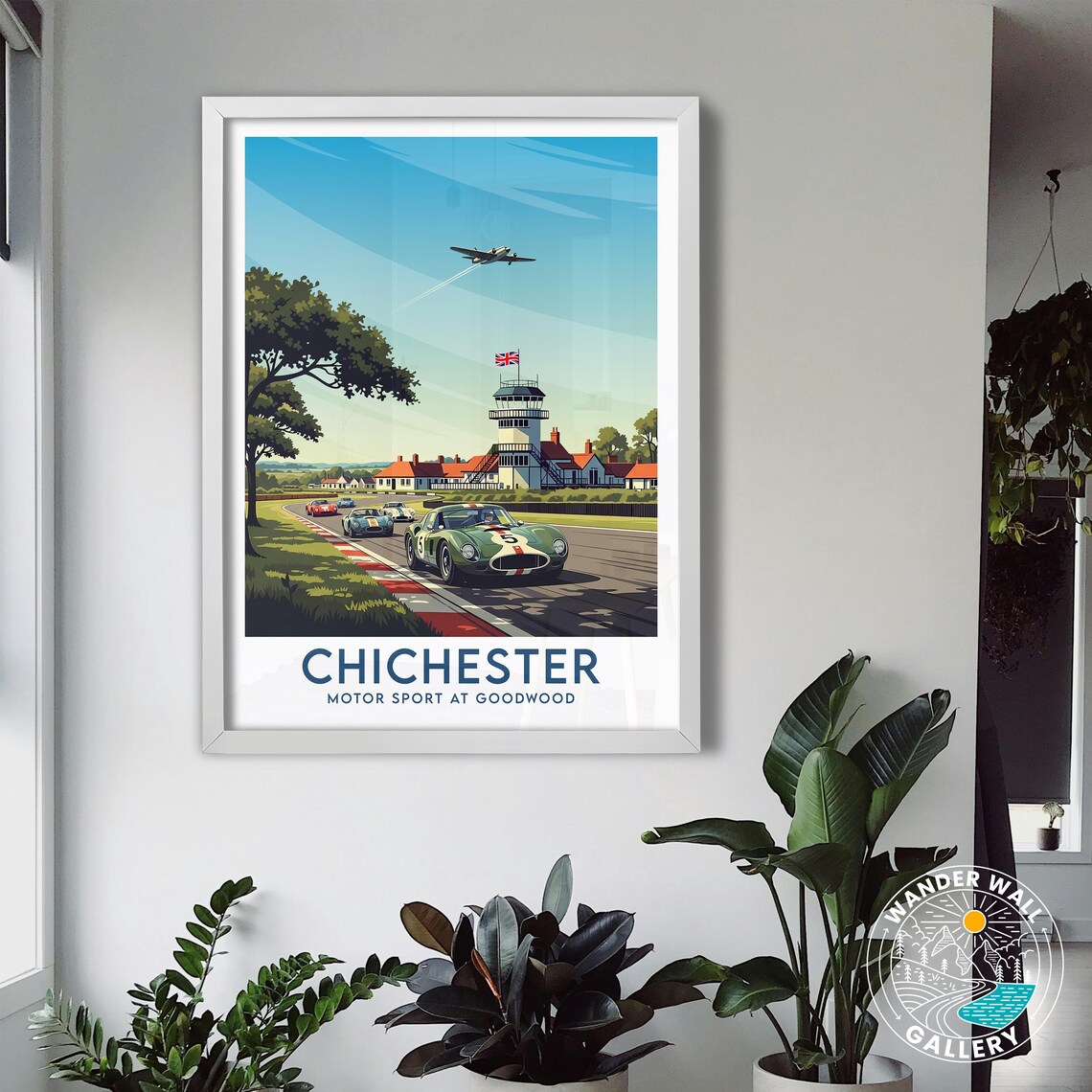 Chichester England Goodwood Vintage Race Cars Track Motorsport Poster - Image 3