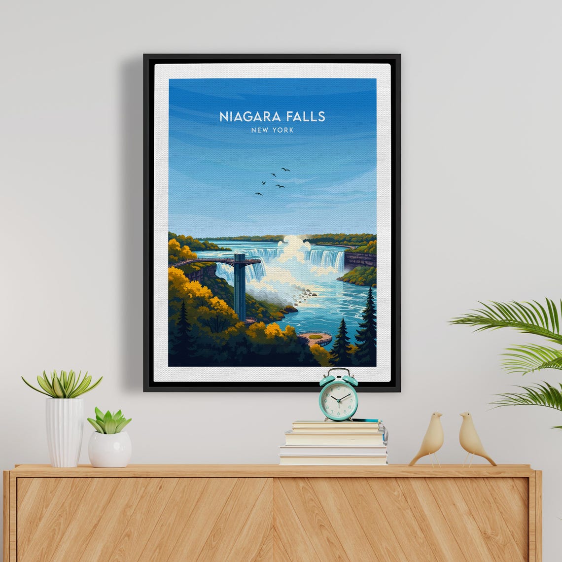 Niagara Falls New York Horseshoe Falls Observation Tower Autumn Poster - Image 5