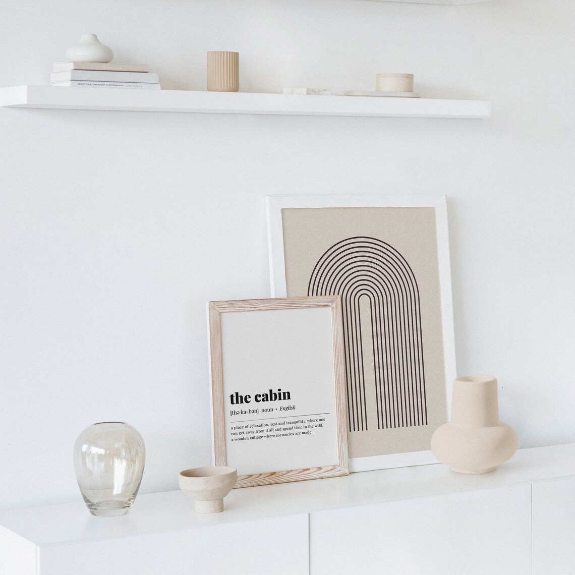 Cabin Definition Art Print, Minimal Dictionary Style - Image 4