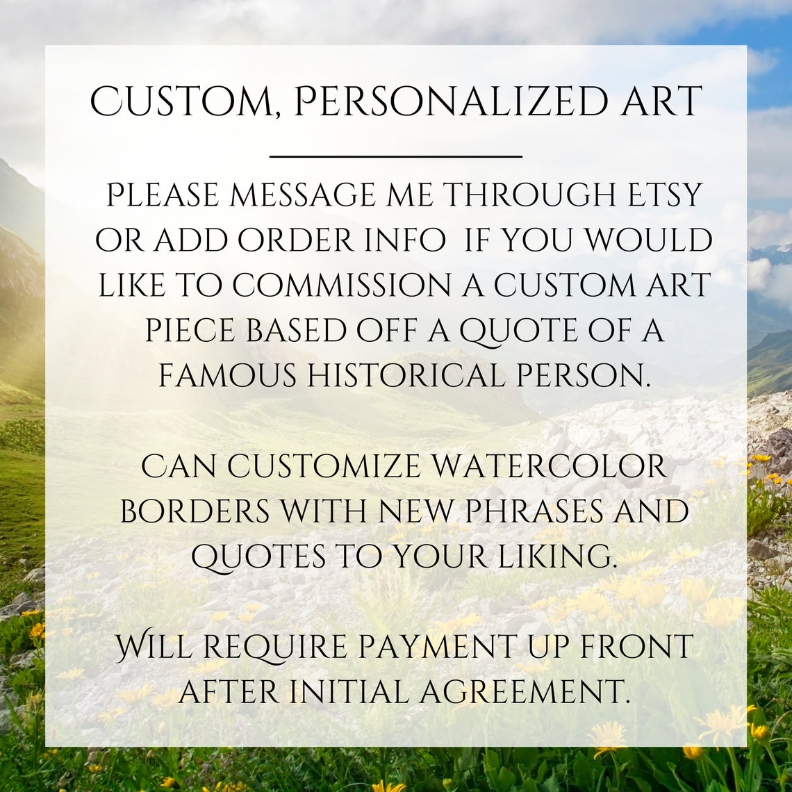 Custom Phrase Design With Splendid Green Pine Tree Borders Instant - Image 2