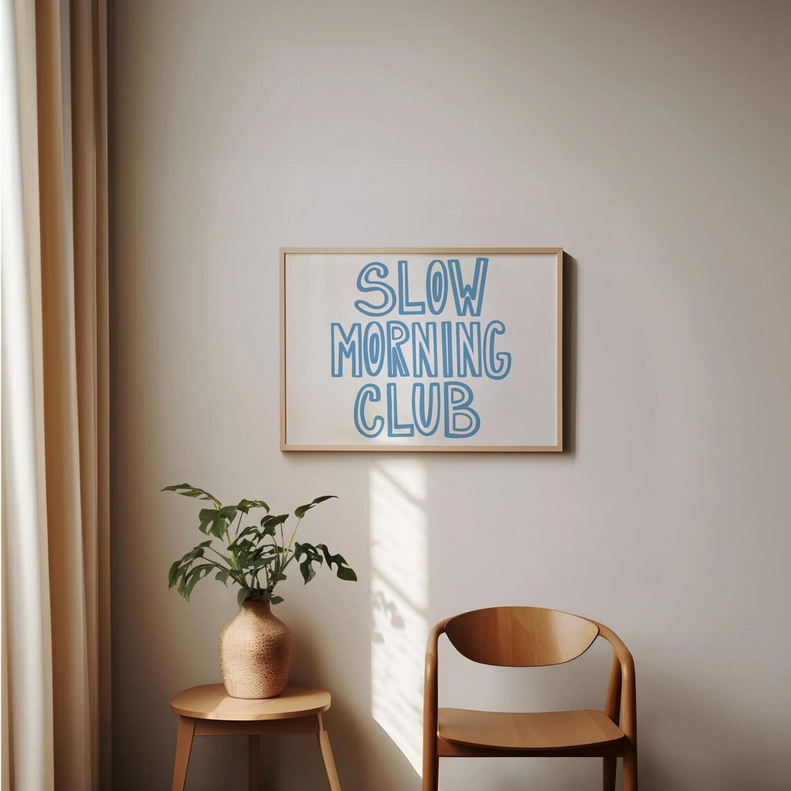 Slow Morning Club Print, Dorm Room Bedroom Decor - Image 3