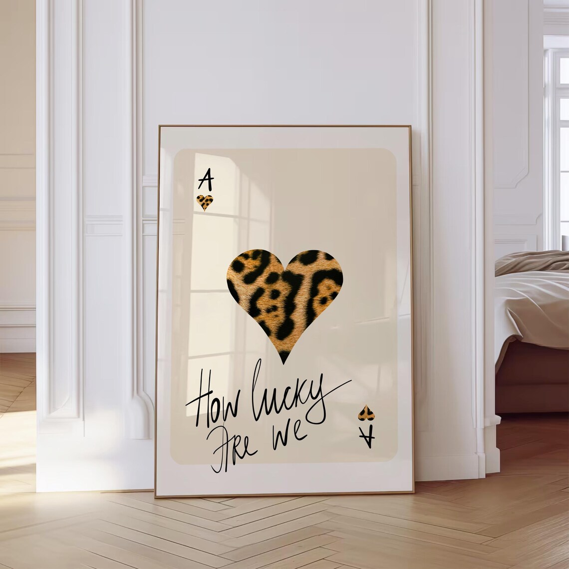 Leopard Playing Card, Retro Bar Cart Art Print - Image 3