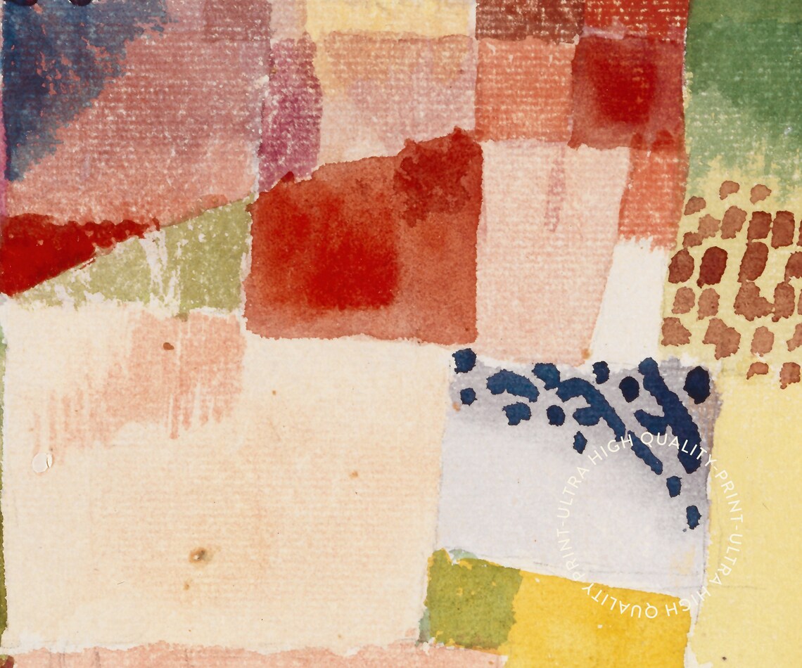 Paul Klee Motif from Hammamet Colorful Patchwork Abstract Art Poster - Image 5