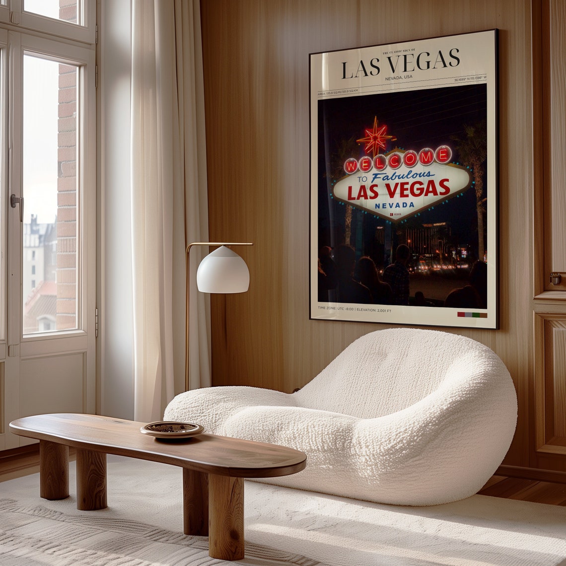 Travel Poster Las Vegas Strip Poster Las Vegas Sign Print Las Vegas Wall Art For Living Room Large Modern Office Cities Wall Art - Image 4