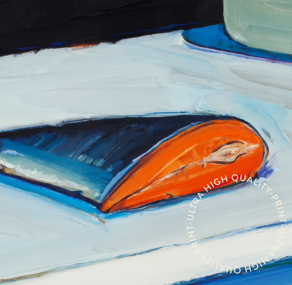 Wayne Thiebaud Half Salmon 1961 Blue Modern Food Art Kitchen Poster - Image 5