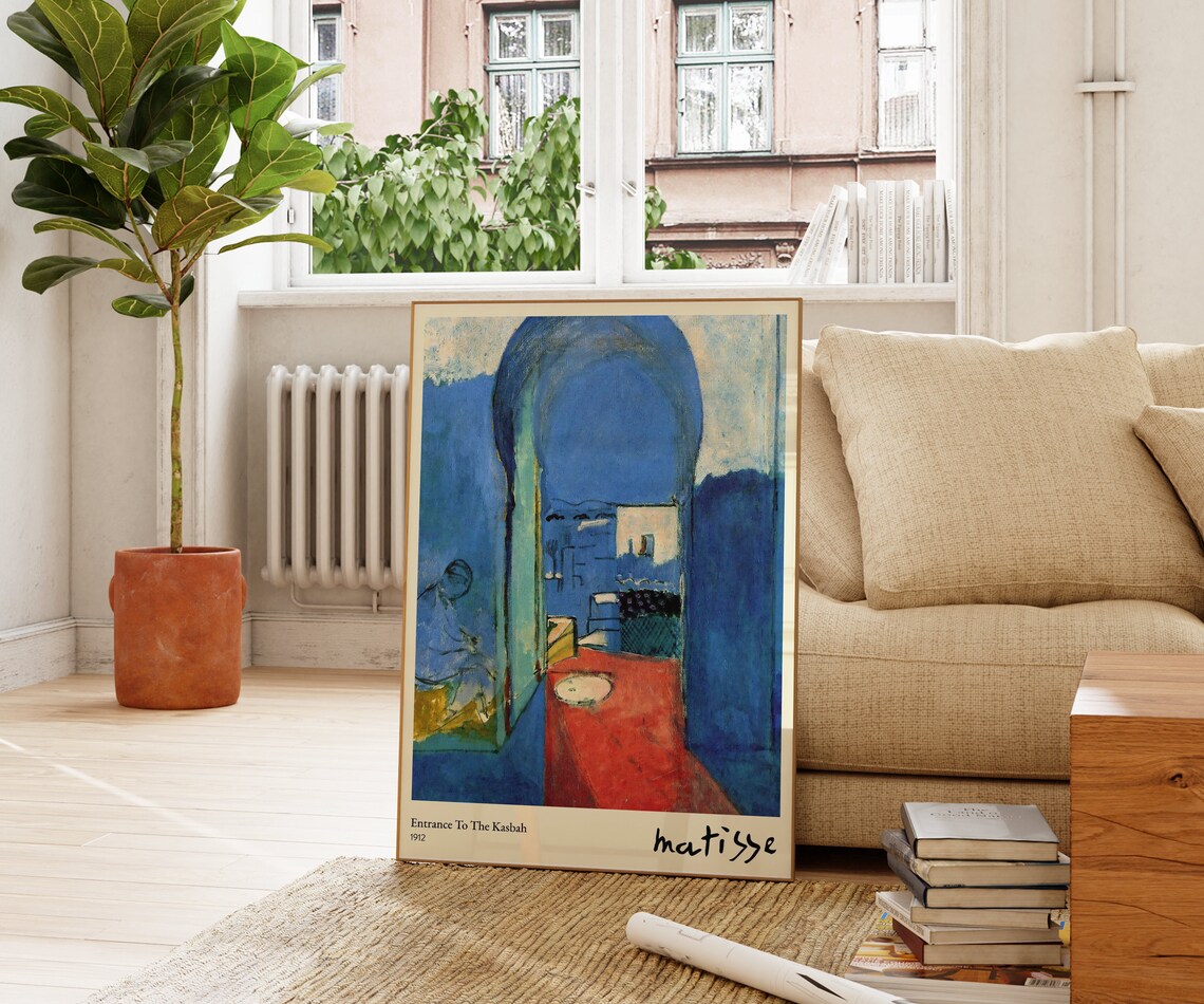 Henri Matisse Entrance To The Kasbah 1912 Blue Moroccan Archway Art Print - Image 3