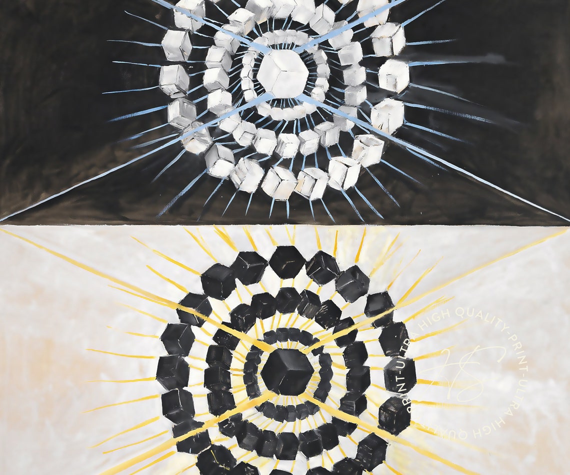 Hilma af Klint The Swan No 8 1915 Black White Abstract Art Poster - Image 5