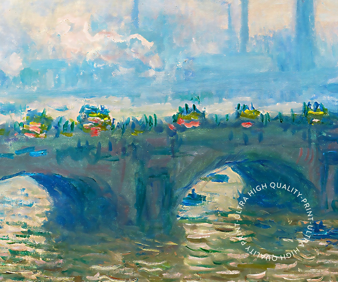 Claude Monet Waterloo Bridge Musee Marmottan Exhibition Art Poster - Image 5