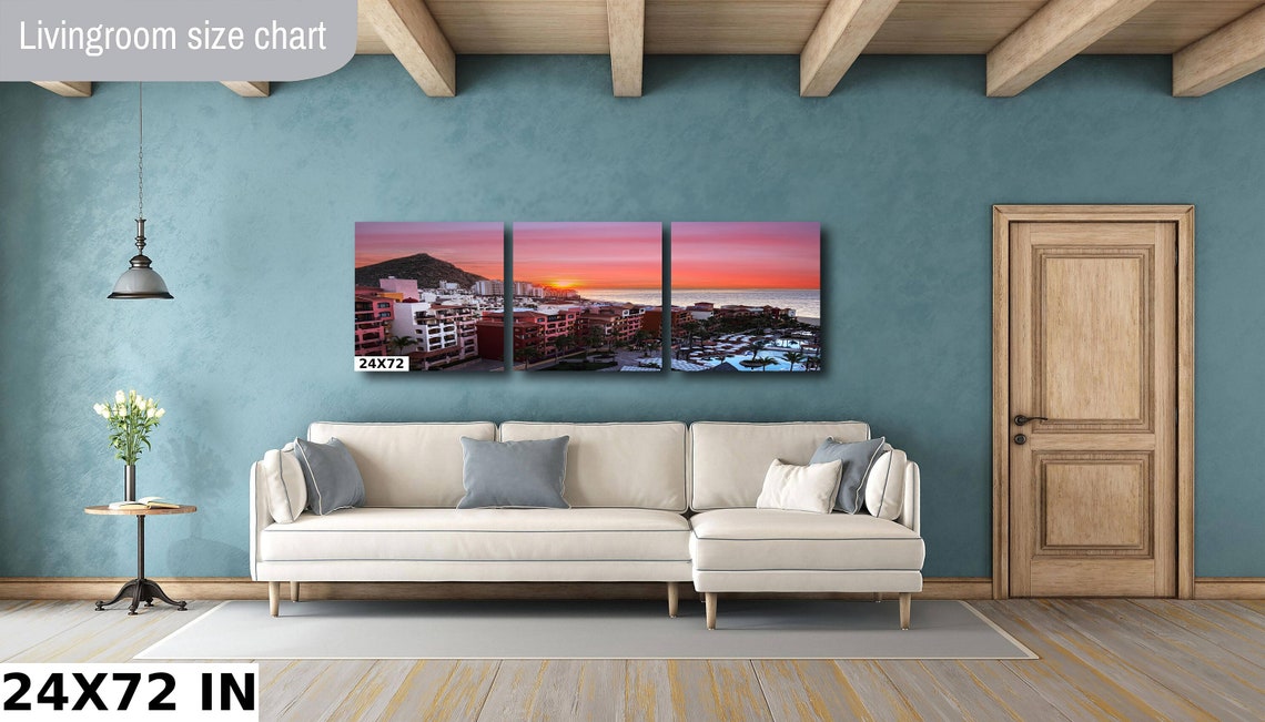 Playa Grande Resort Cabo Pink Sunset Pool Palms Ocean View Poster - Image 4