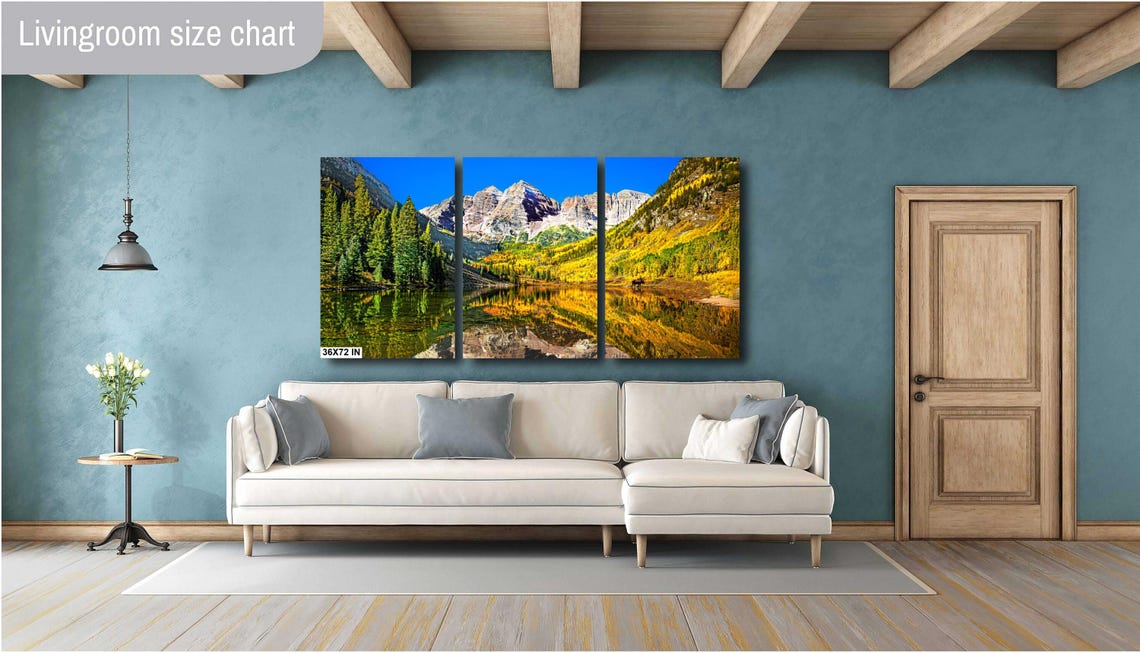 Colorado Maroon Bells Golden Aspens Lake Reflection Moose Poster - Image 2