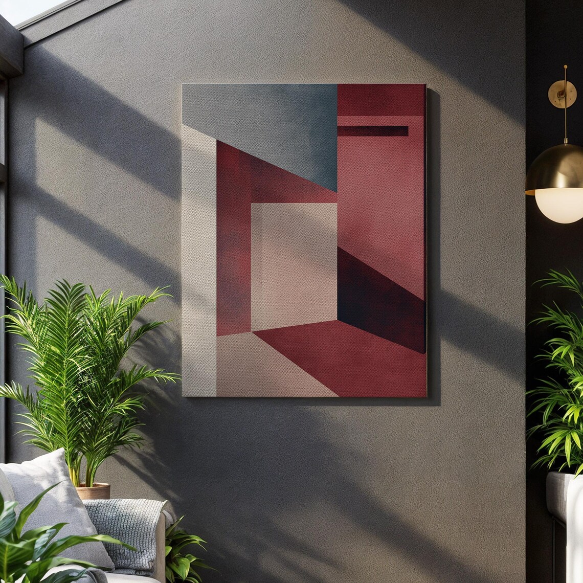 Geometric Abstract Minimalist Architecture Poster