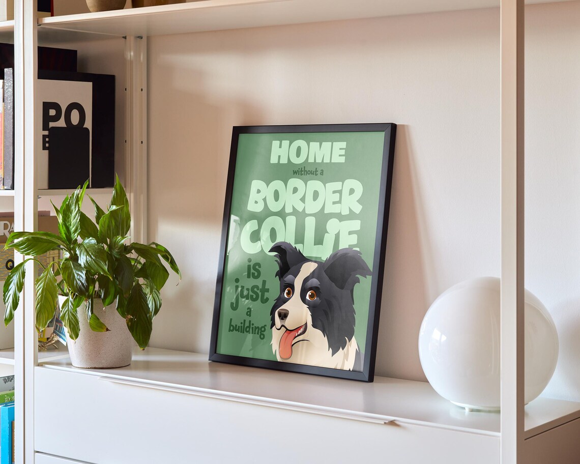 Border Collie Art Print, Cute Dog Lover Gift - Image 7