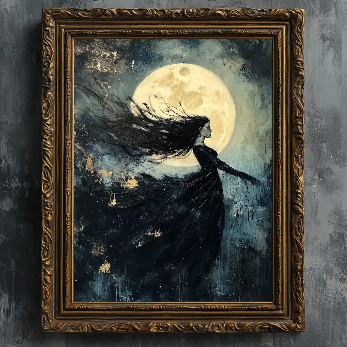 Nyx Goddess of the Night Dark Fantasy Art Print