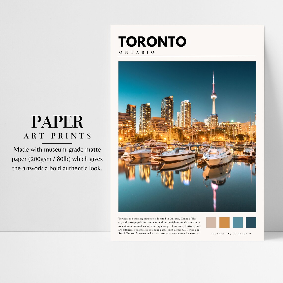 Toronto Ontario Travel Poster, CN Tower Photography - Image 3