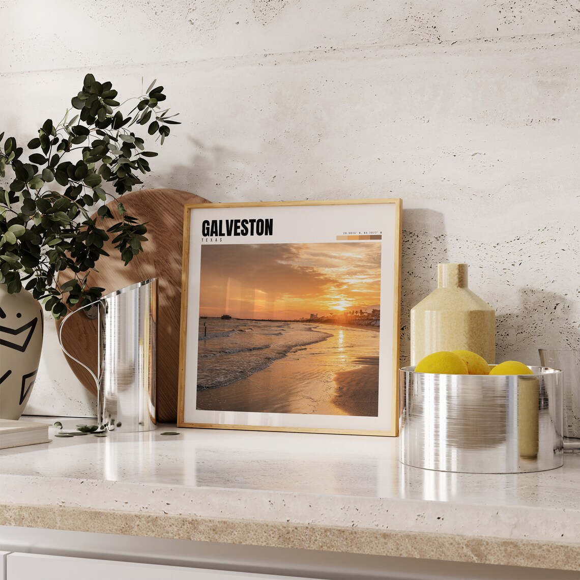 Galveston Texas Travel Poster, Place Art Print - Image 4
