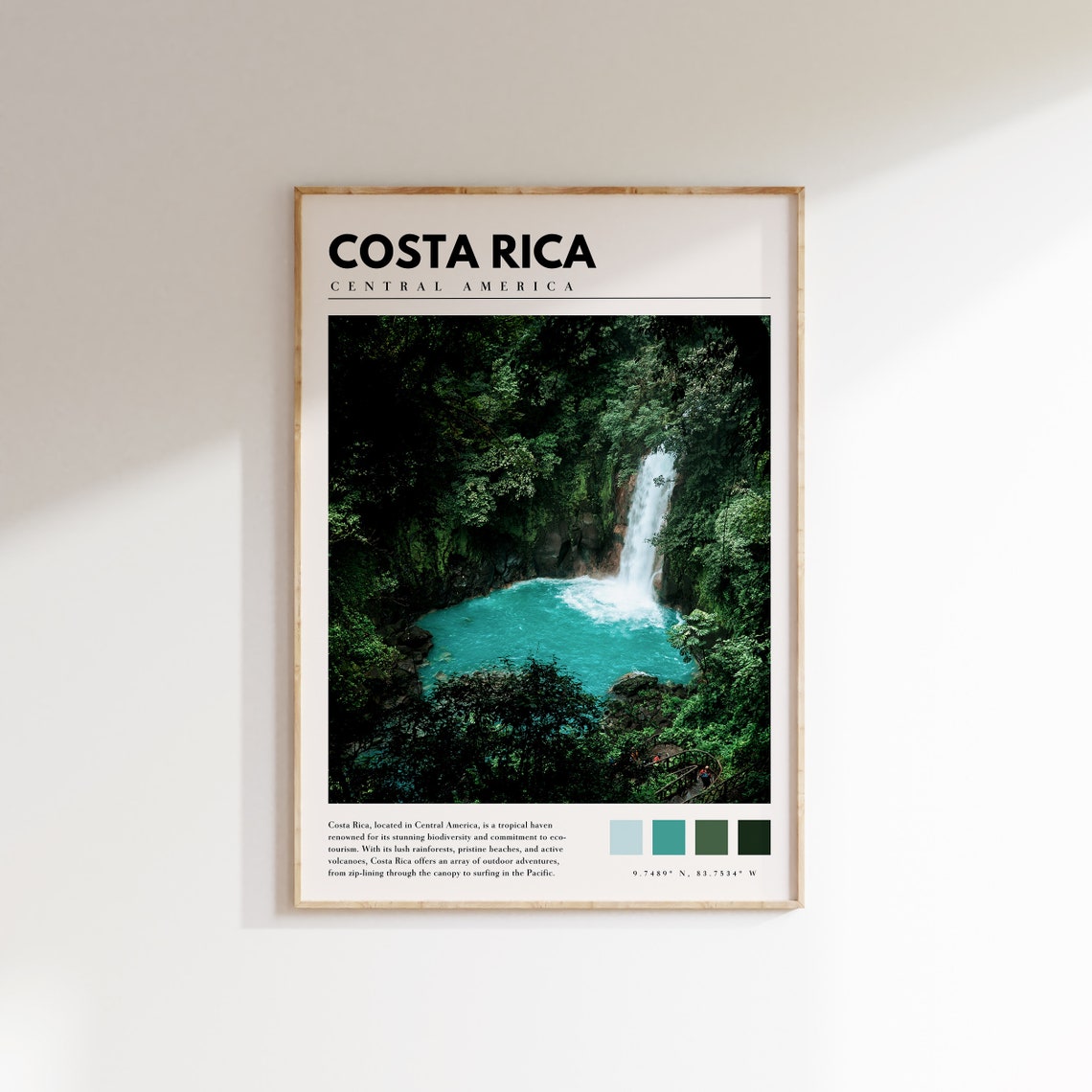 Costa Rica Print Costa Rica Central America Costa Rica Nature Poster Costa Rica Photography Wall Art P 072