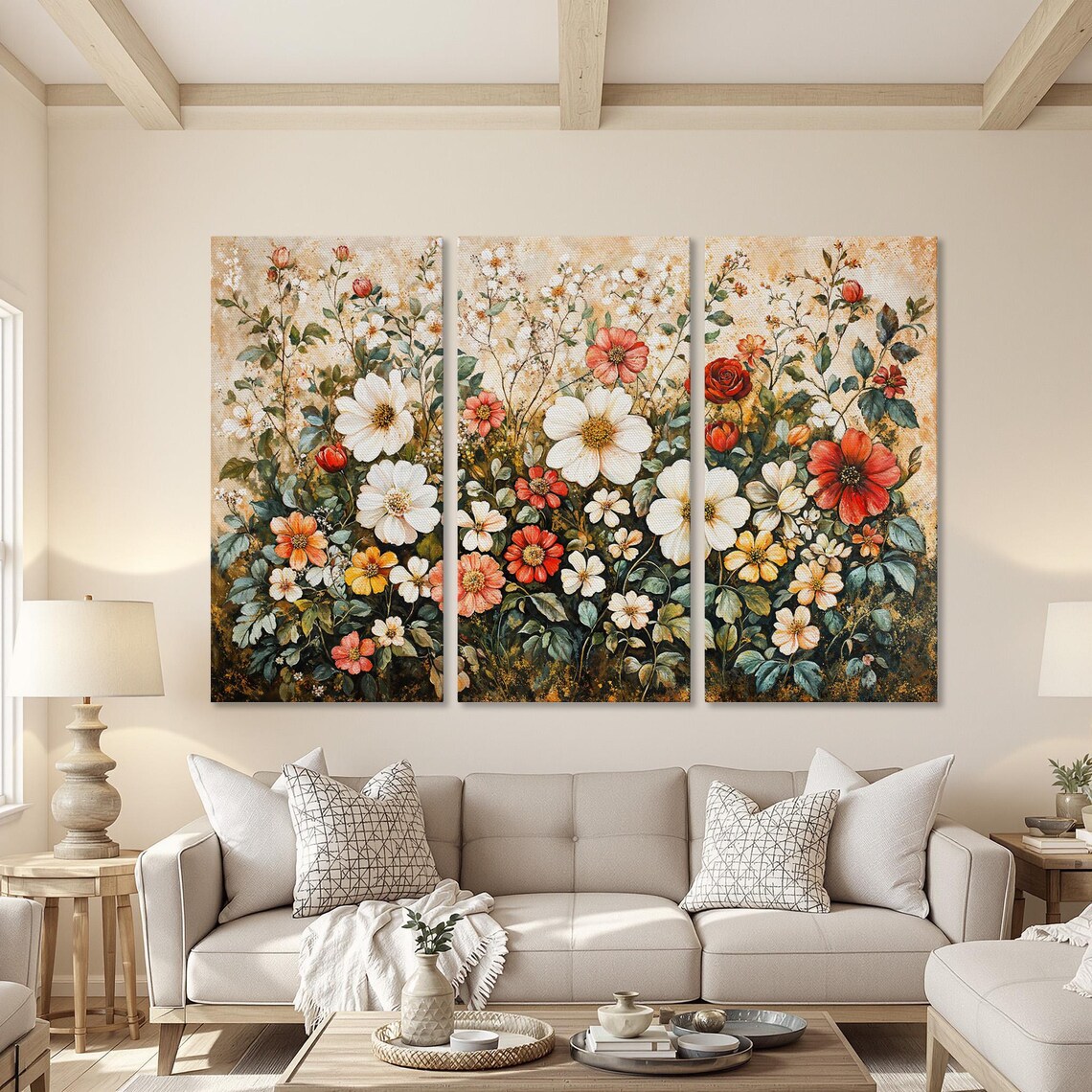 Elegant Wildflower Bouquet Garden Bloom Vintage Floral Art Poster - Image 4