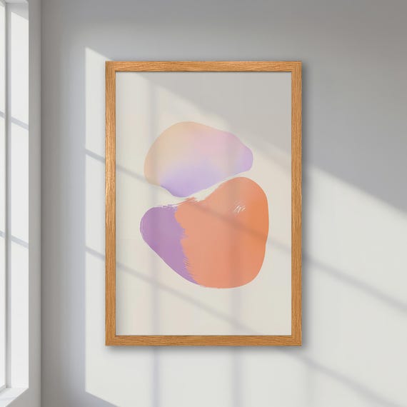 Abstract Poster, Modern Boho Geometric Art