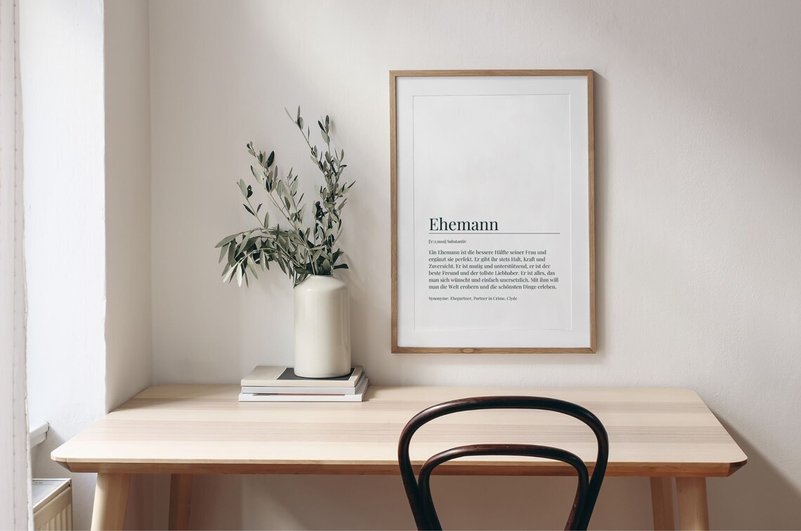 Husband Definition Wedding Card Poster Print - Image 2
