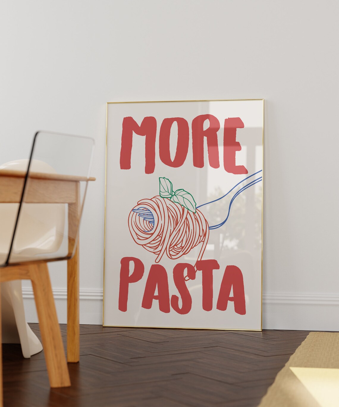 More Pasta Retro Italian Food Art Print - Image 2