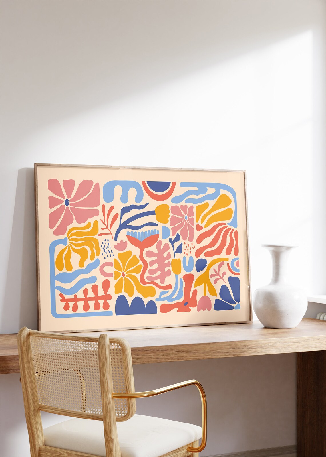 Botanical Retro Concept Abstract Art Print - Image 3