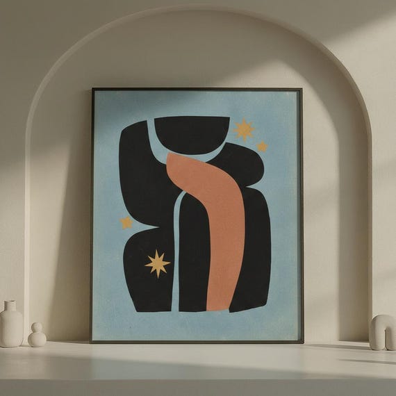 Abstract Figure, Modern Minimalist Art Print