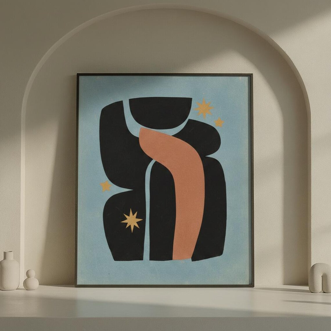 Abstract Figure, Modern Minimalist Art Print