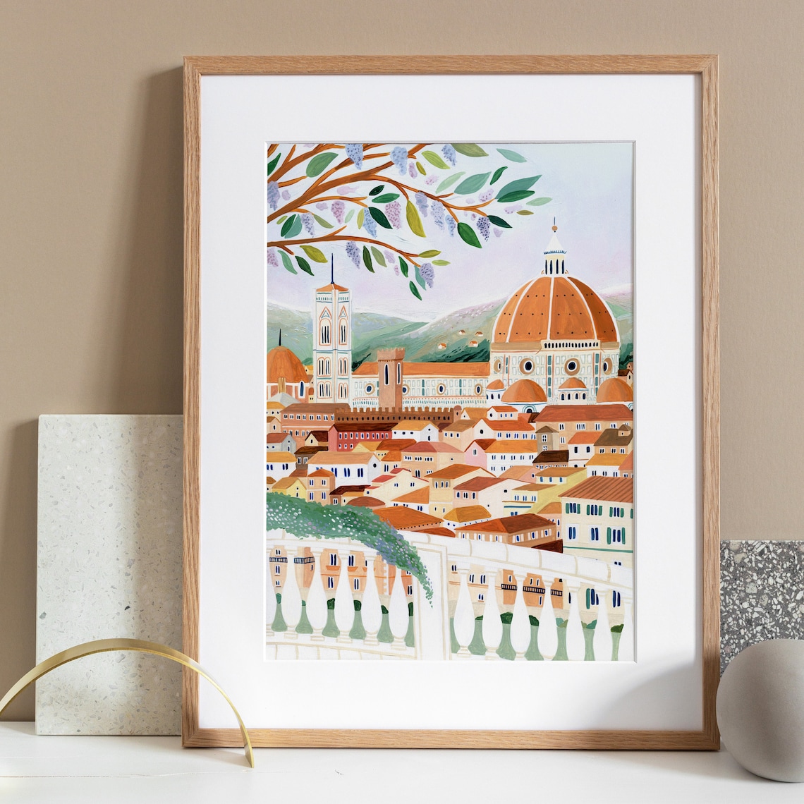 Florence Santa Maria Del Fiore Cathedral Travel Poster - Image 5