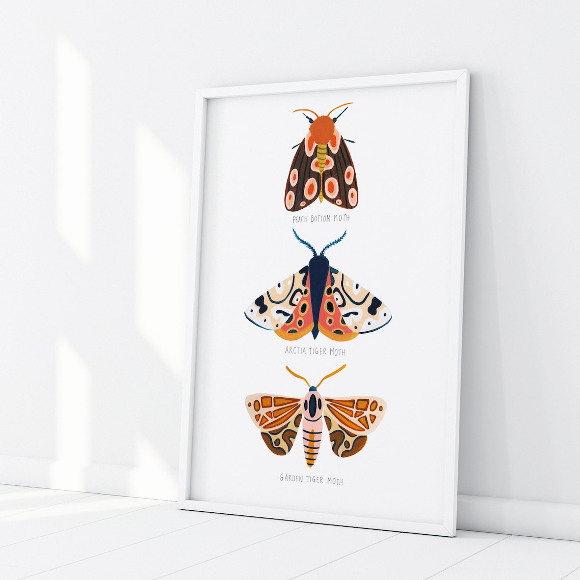 Moth Trio Art Print, Woodland Nursery Decor - Image 2