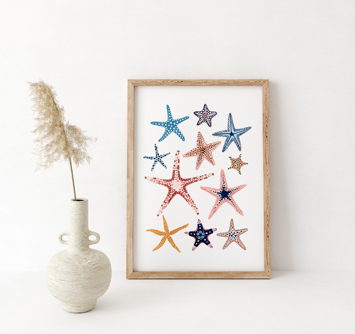 Starfish Art Print, Nautical Nursery Decor - Image 5
