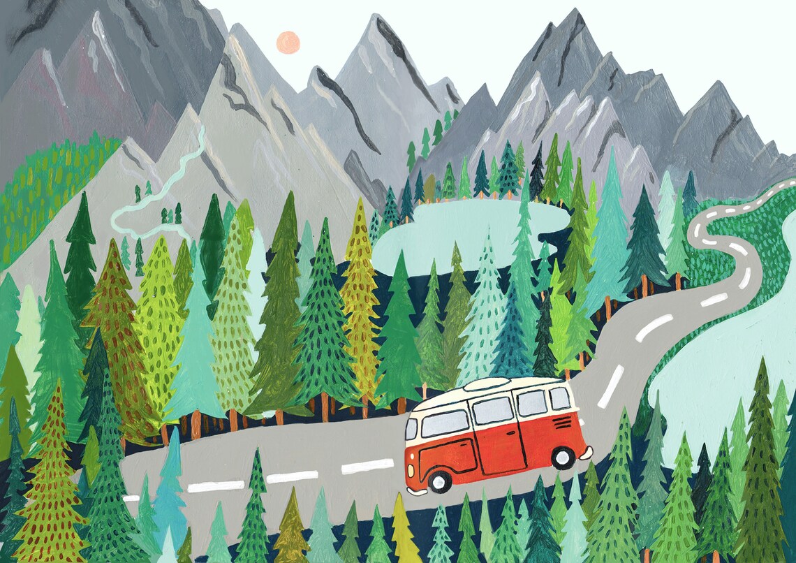 New Zealand Travel Poster, Mountain National Park - Image 3