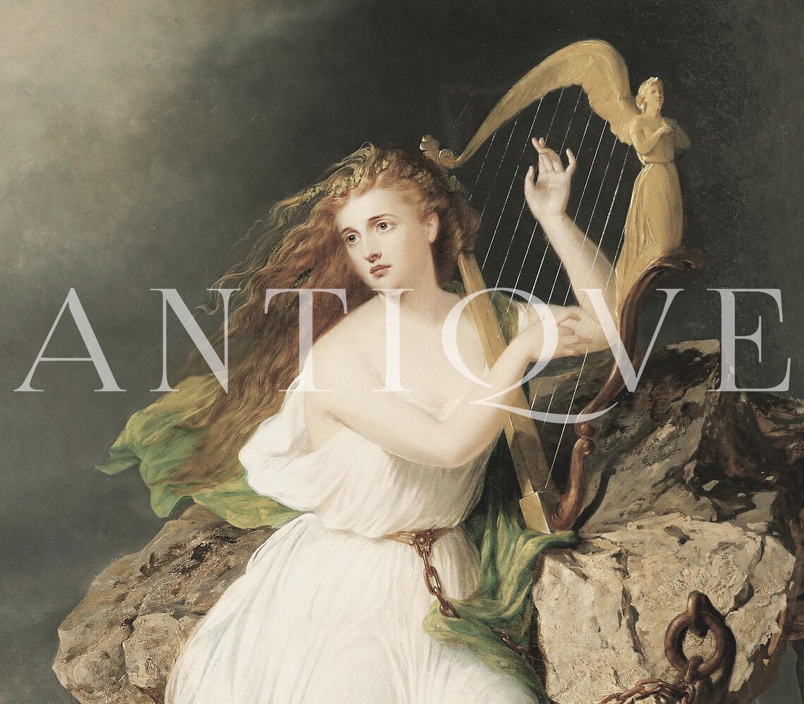 Irish Harp Vintage Gallery Wall Art Print - Image 3