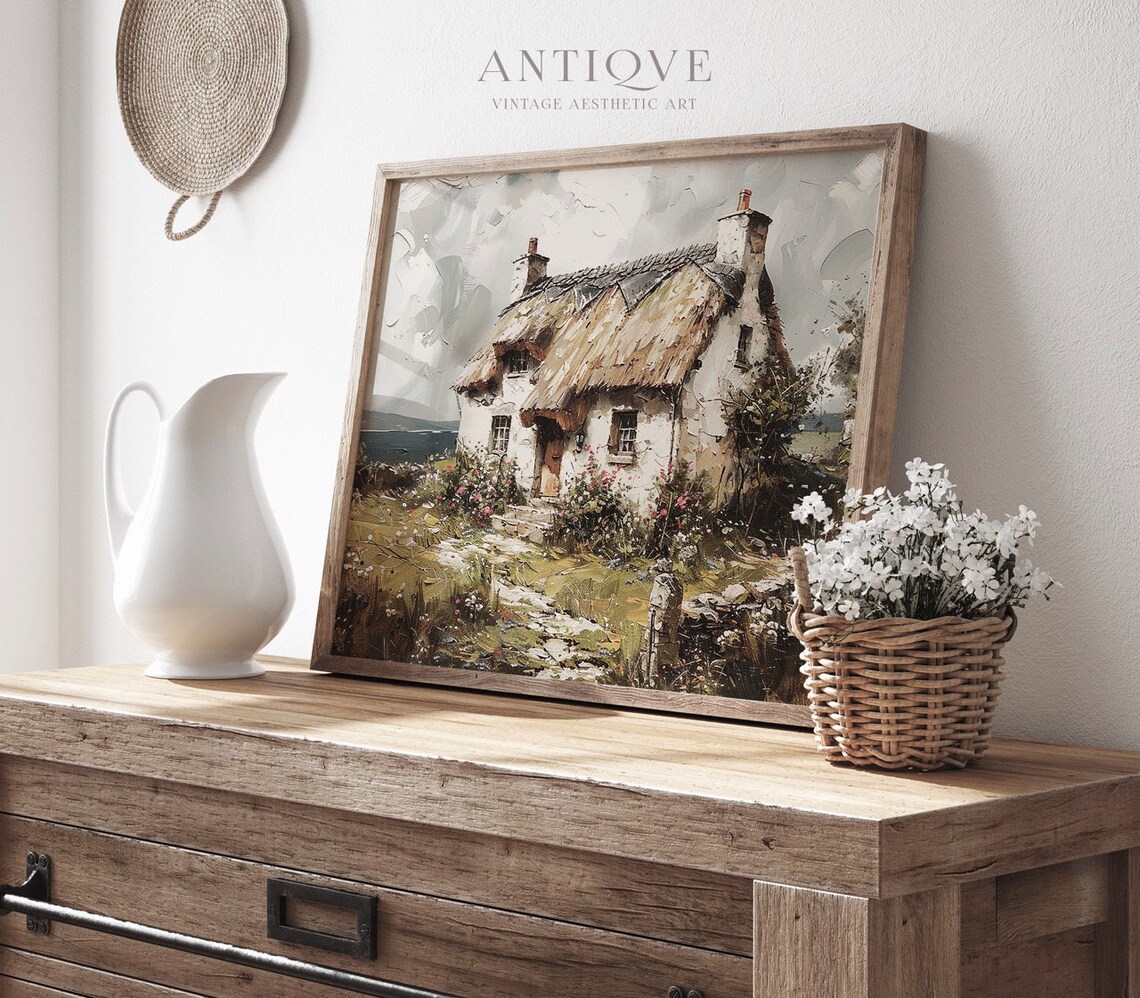 Irish Thatched Cottage Art Print, Irish Countryside - Image 4
