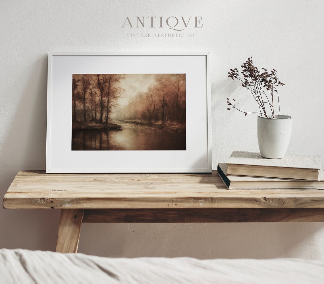 Fall Landscape - Rustic Autumn Art - Image 4