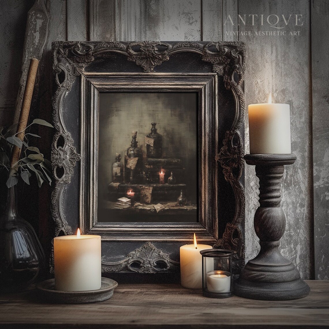Mysterious Witchy Decor Art, Halloween Potions and Books - Image 4