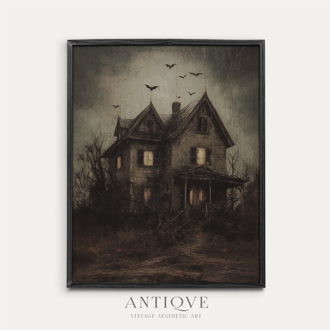 Haunted House Spooky Halloween Art Print - Image 2