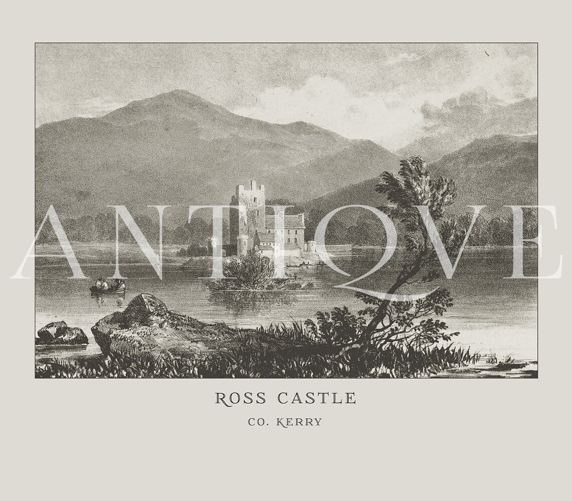 Ross Castle, Killarney Vintage Irish Travel Poster - Image 3
