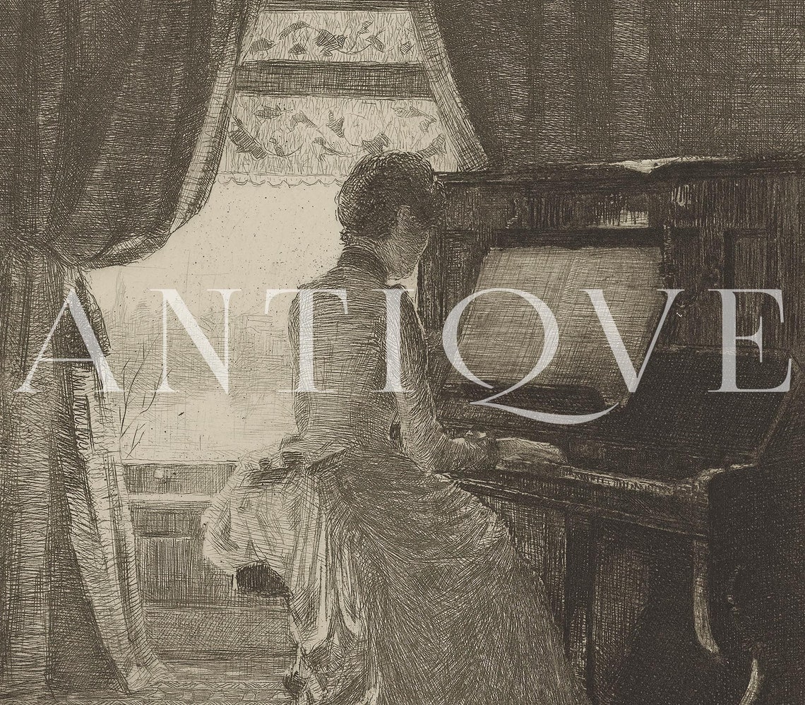 Piano Sketch Art Print, Pianist Decor - Image 3