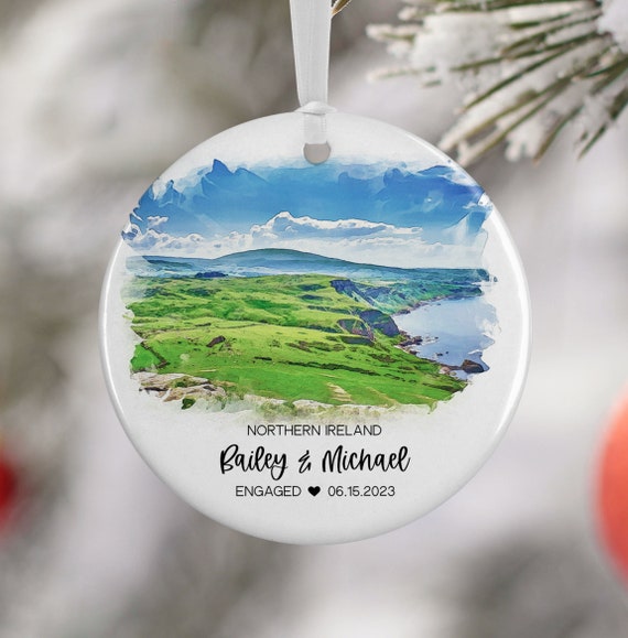 Northern Ireland Watercolor Travel Gift Art Print