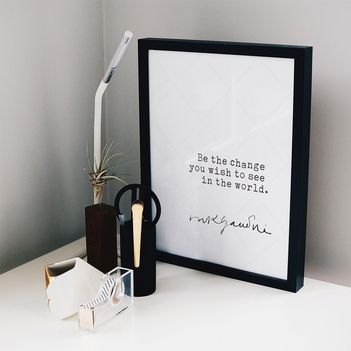 Mahatma Gandhi Quote Inspirational Poster Print - Image 3