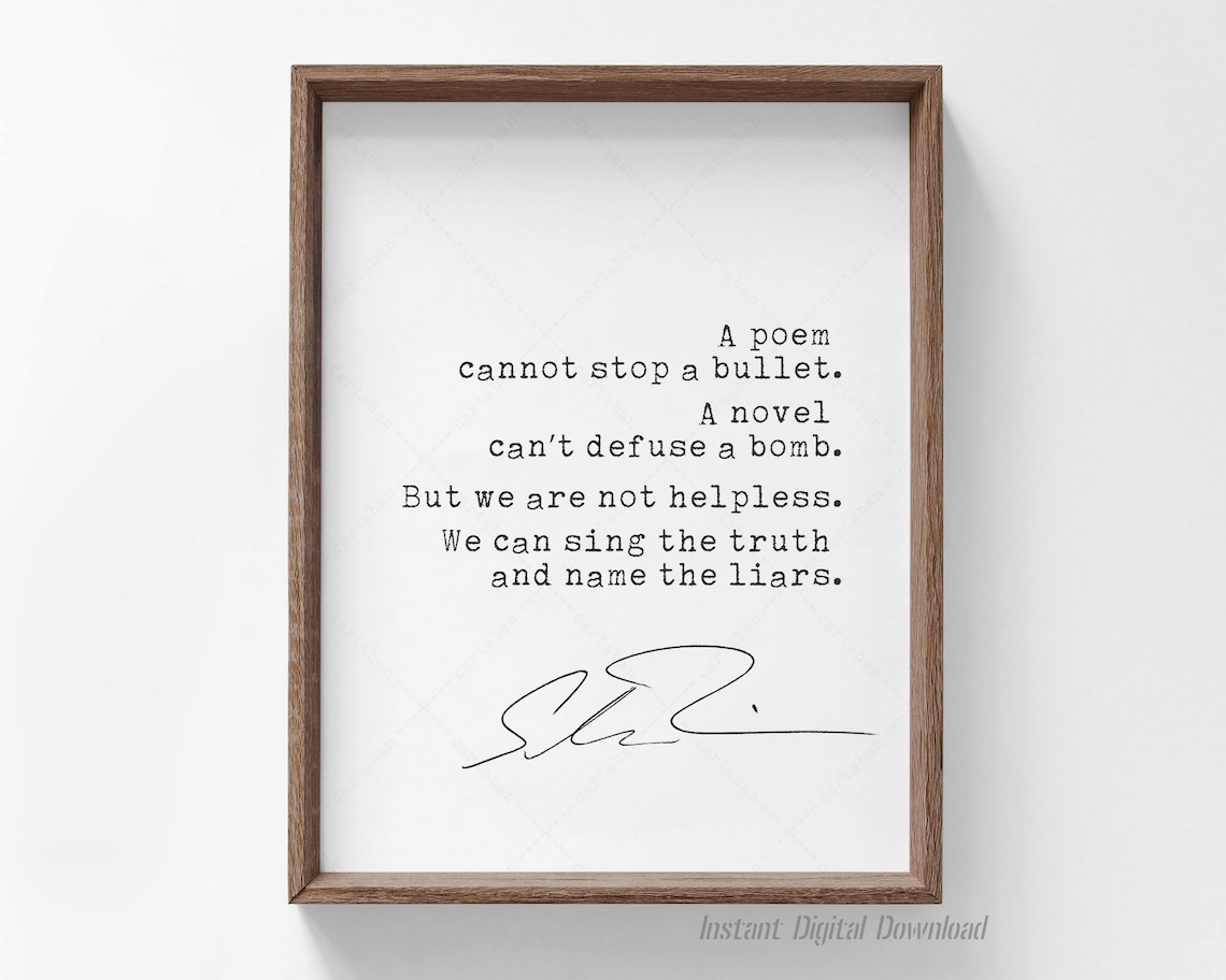 Salman Rushdie Quote Art Print, Inspirational Decor - Image 4