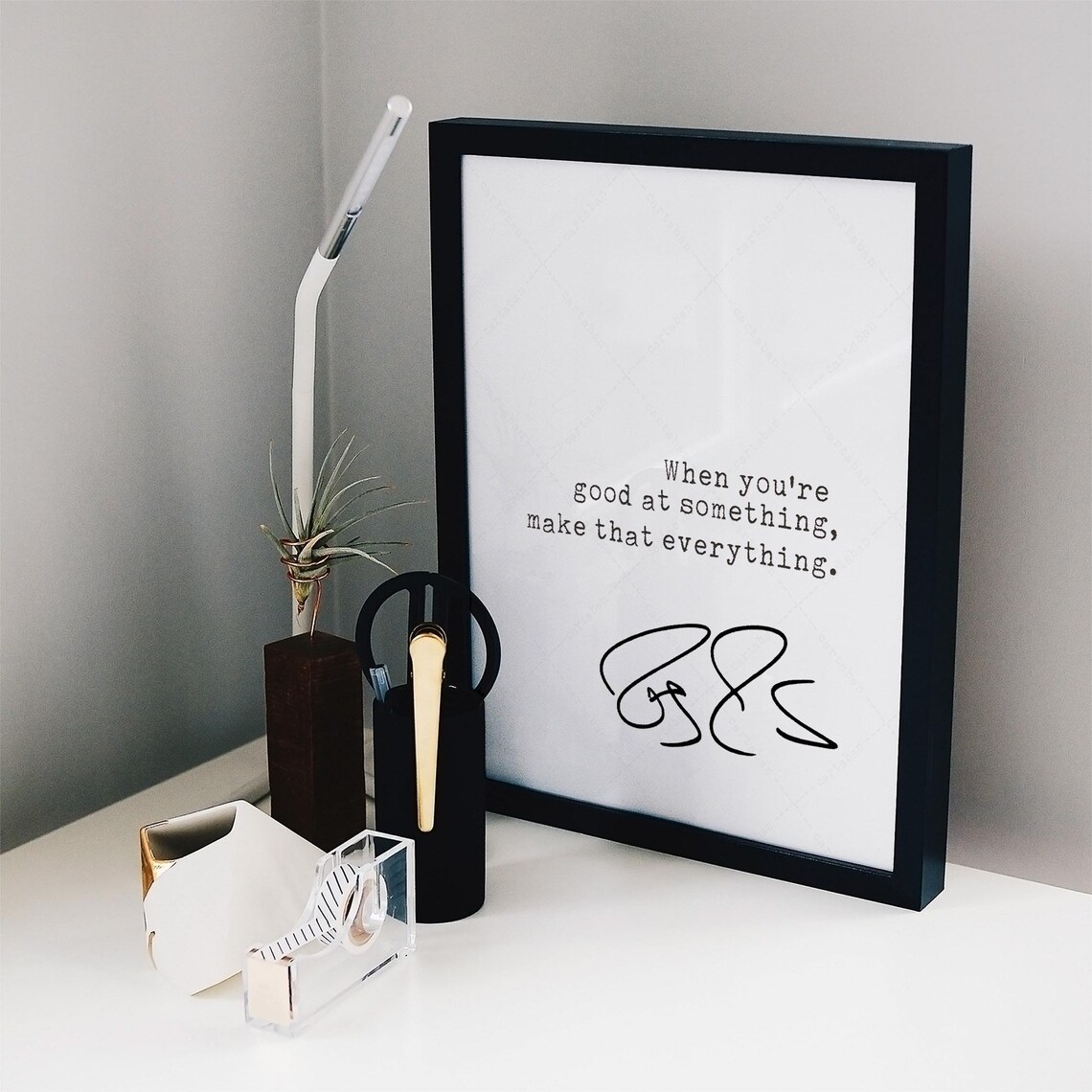 Roger Federer Make That Everything Success Quote Typewriter Wall Poster - Image 2