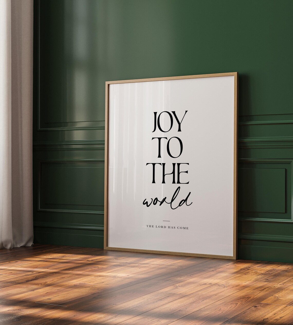 Joy To The World Christian Christmas Art Print - Image 3