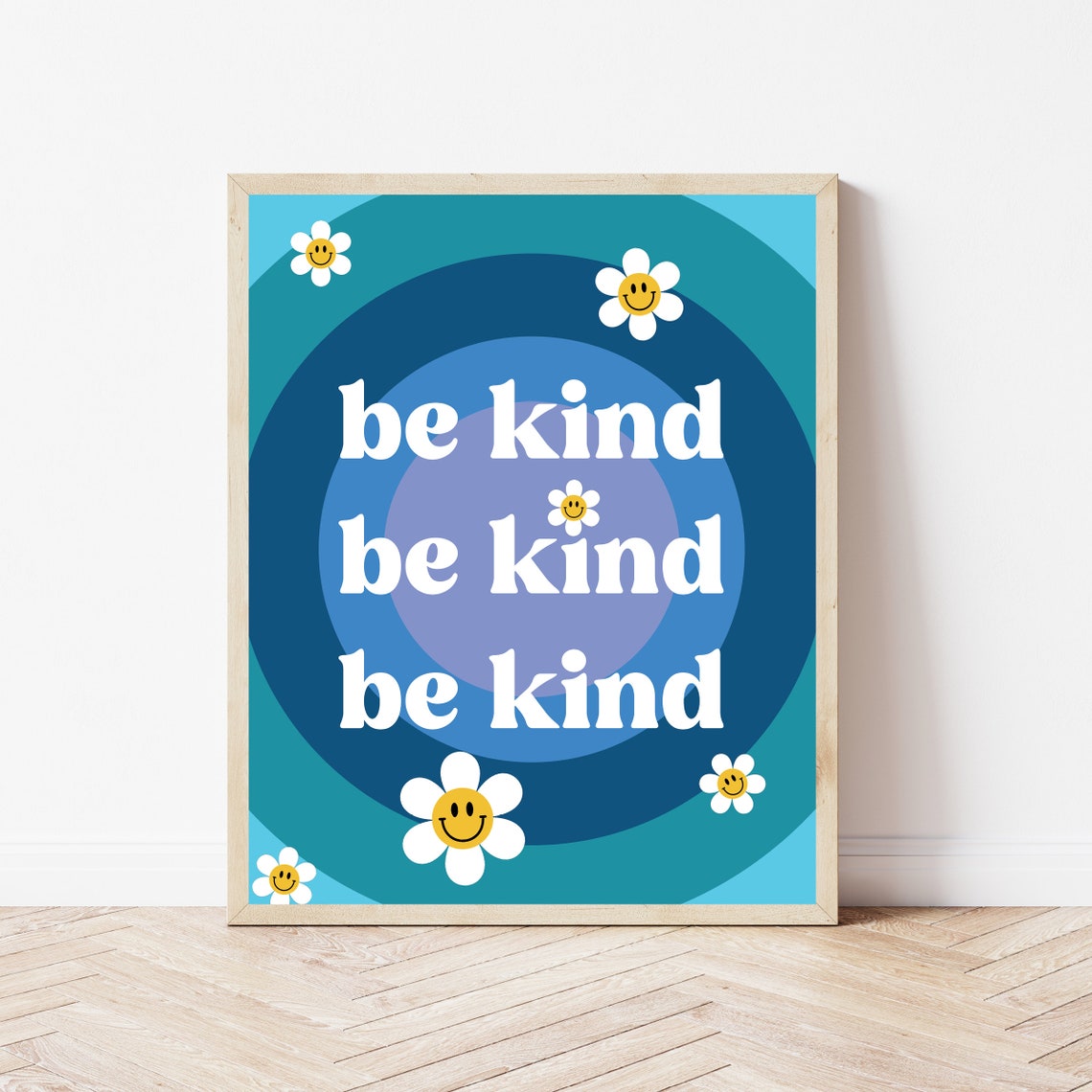 Groovy Classroom Poster Be Kind Print Growth Mindset Wall Art Elementary School Teacher Gift Inclusive Retro Sign