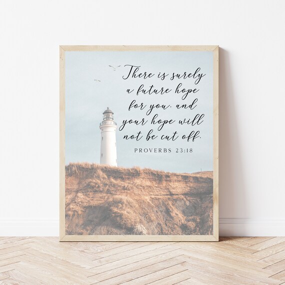 Scripture Wall Art Bible Verse Sign Proverbs 23 Verses On Hope Christian Decor Quote